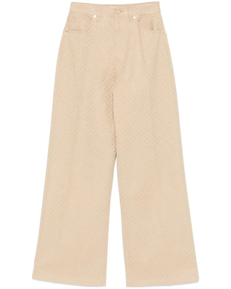 Sandro Jeans mit Kristallverzierung - Nude Nude