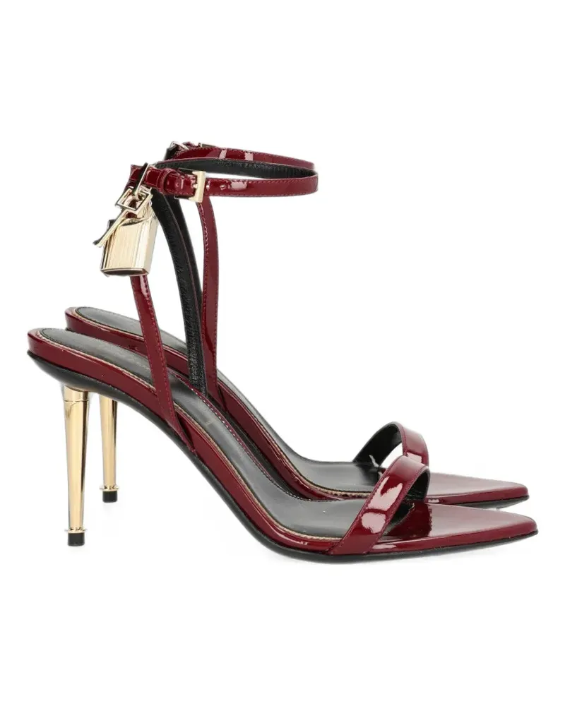Tom Ford Padlock Sandalen aus Lackleder - Rot Rot