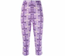 Gestrickte Radlerhose - Violett