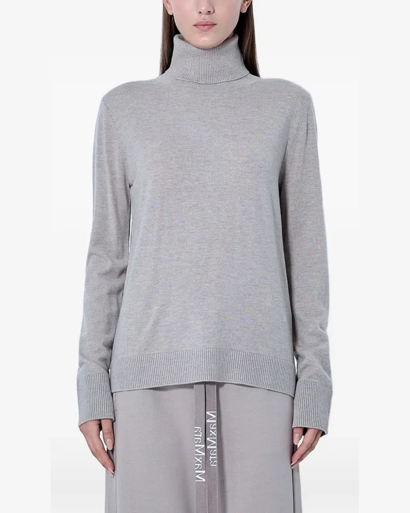 Max Mara Pullover mit Rollkragen - Grau Grau