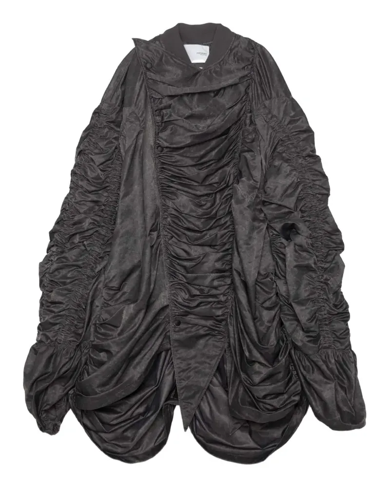 Yoshio Kubo Geraffte Jacke - Grau Grau