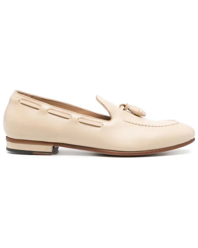 Francesco Russo Loafer mit Quasten Nude