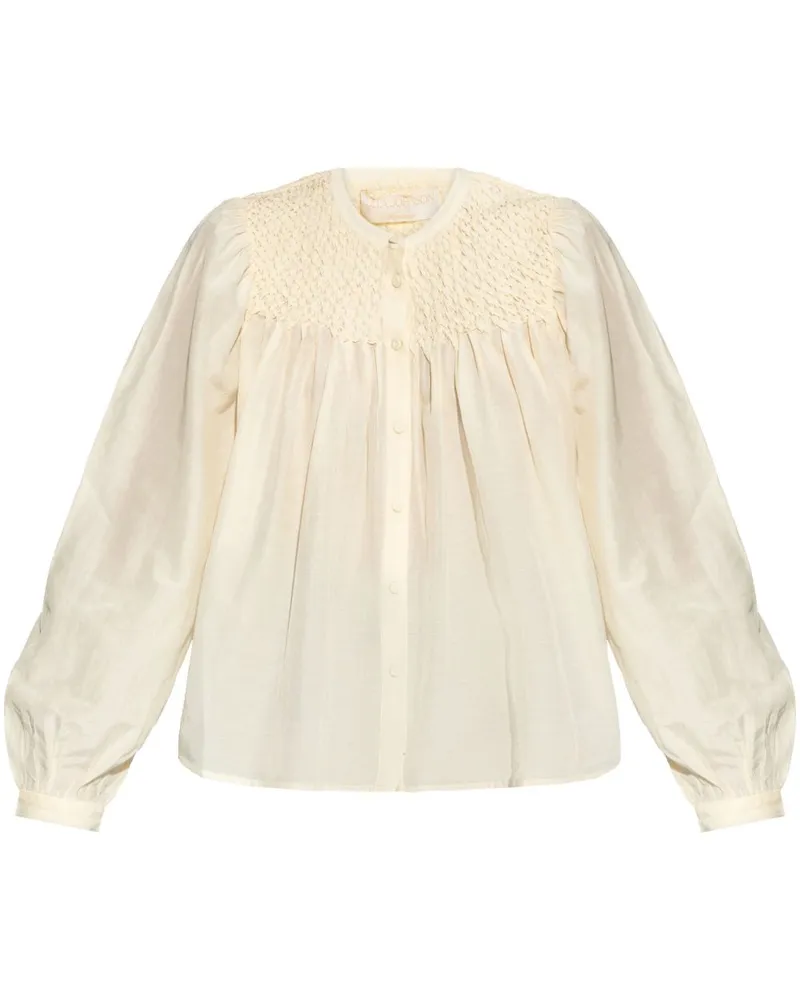 Ulla Johnson Soffia Bluse - Weiß Weiß