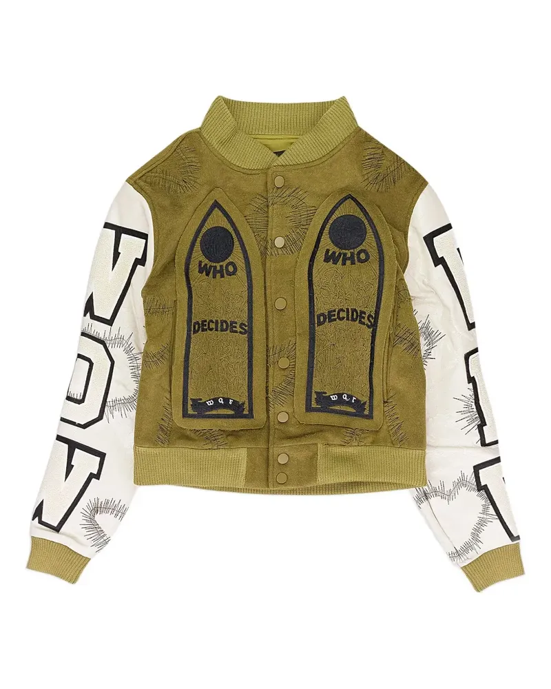 WHO DECIDES WAR Namesake bomber jacket - Grün Grün