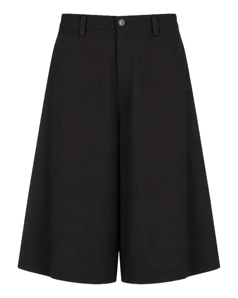 Société Anonyme Chelsea-Shorts mit weitem Bein - Schwarz Schwarz