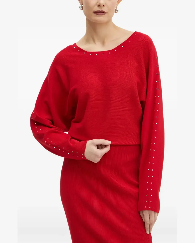 Morgan studded slit maxi dress - Rot Rot