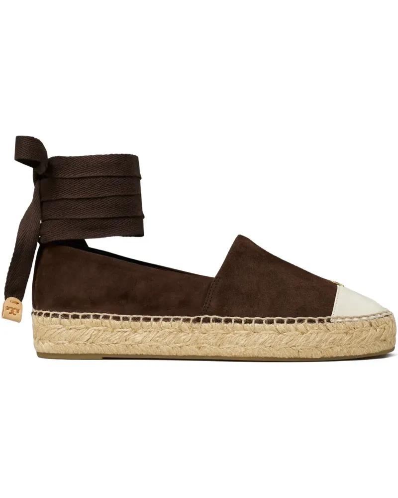 Tory Burch Espadrilles aus Wildleder - Braun Braun
