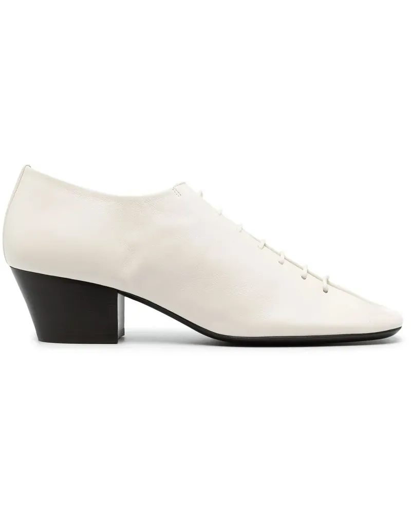 Christophe Lemaire Derby-Schuhe mit Absatz - Weiß Weiß
