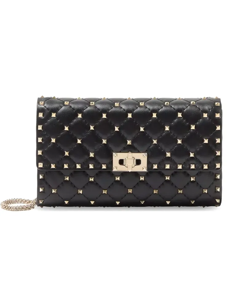 Valentino Garavani quilted studded clutch bag - Schwarz Schwarz