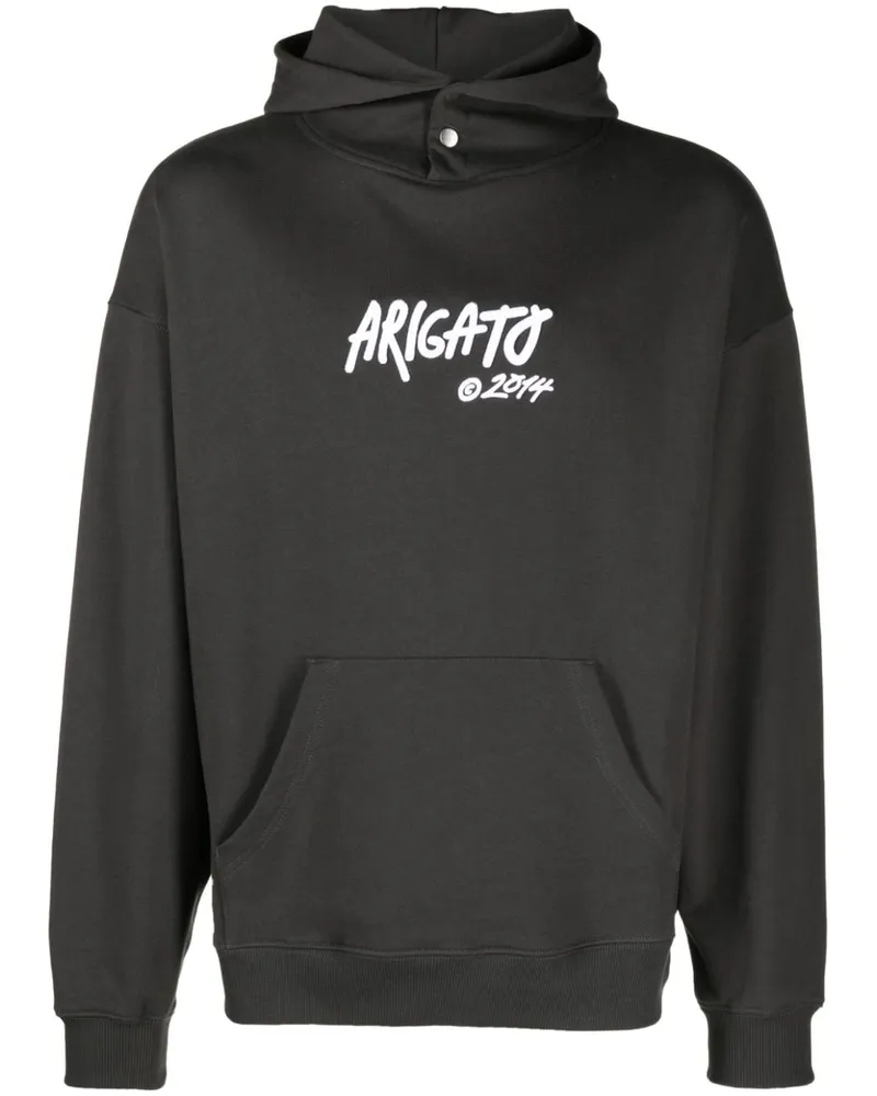 Axel Arigato Hoodie mit Logo-Print Grau