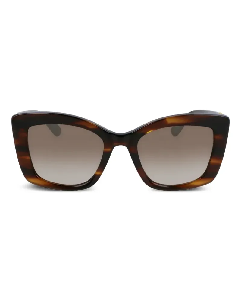 Karl Lagerfeld Eckige Sonnenbrille in Schildpattoptik - Braun Braun