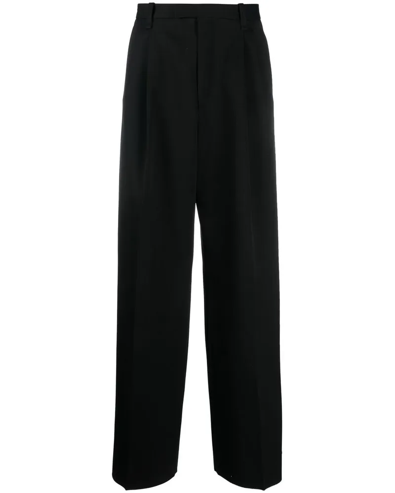Lanvin Hose mit weitem Bein - Schwarz Schwarz