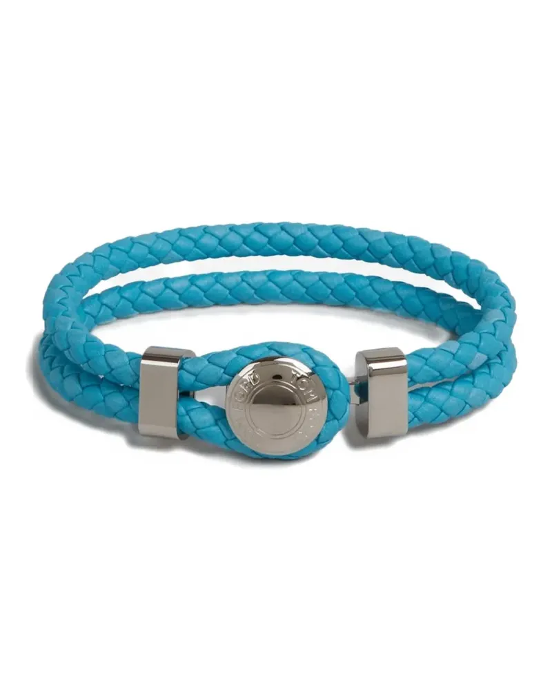 Tom Ford braided metal-closure bracelet - Blau Blau