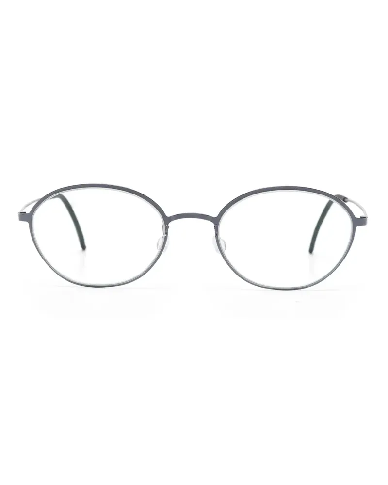 Lindberg Brille mit rundem Gestell - Grau Grau