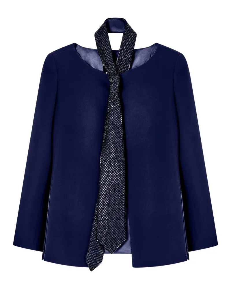 Giorgio Armani sequin tie jacket - Blau Blau