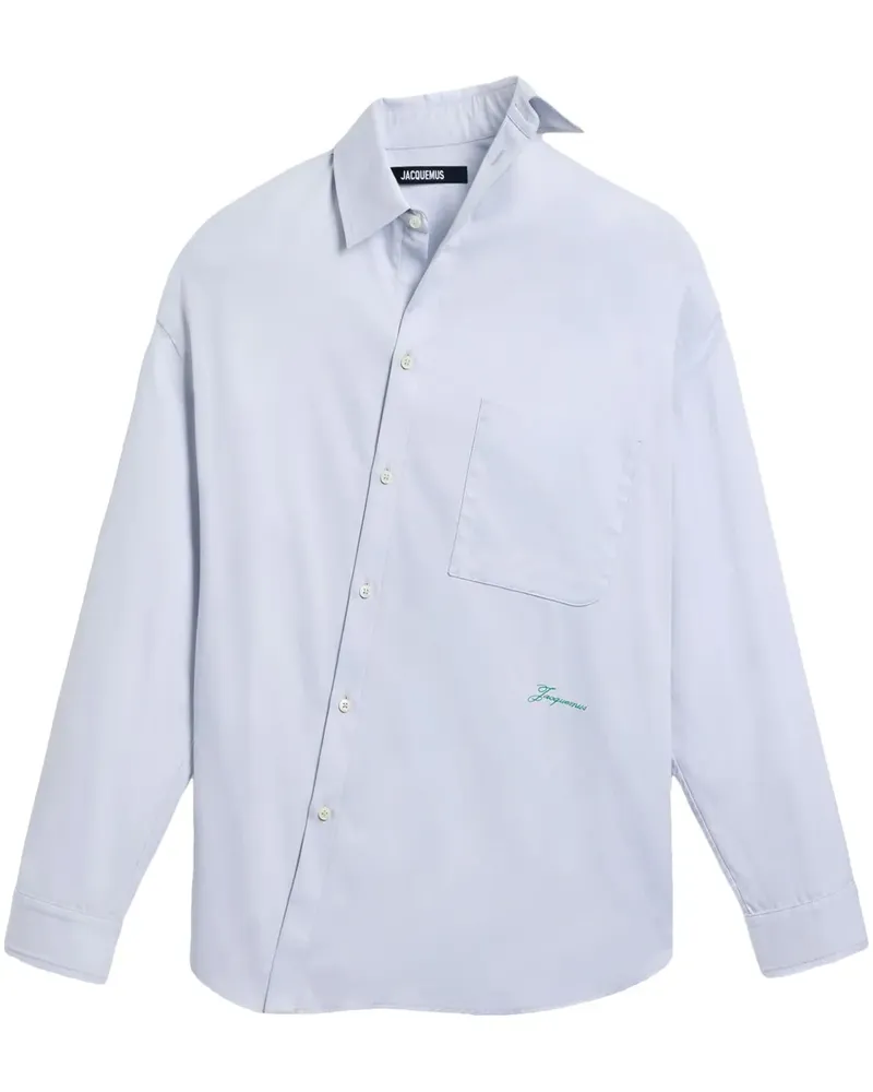 Jacquemus The Cuadro Hemd - Grau Grau