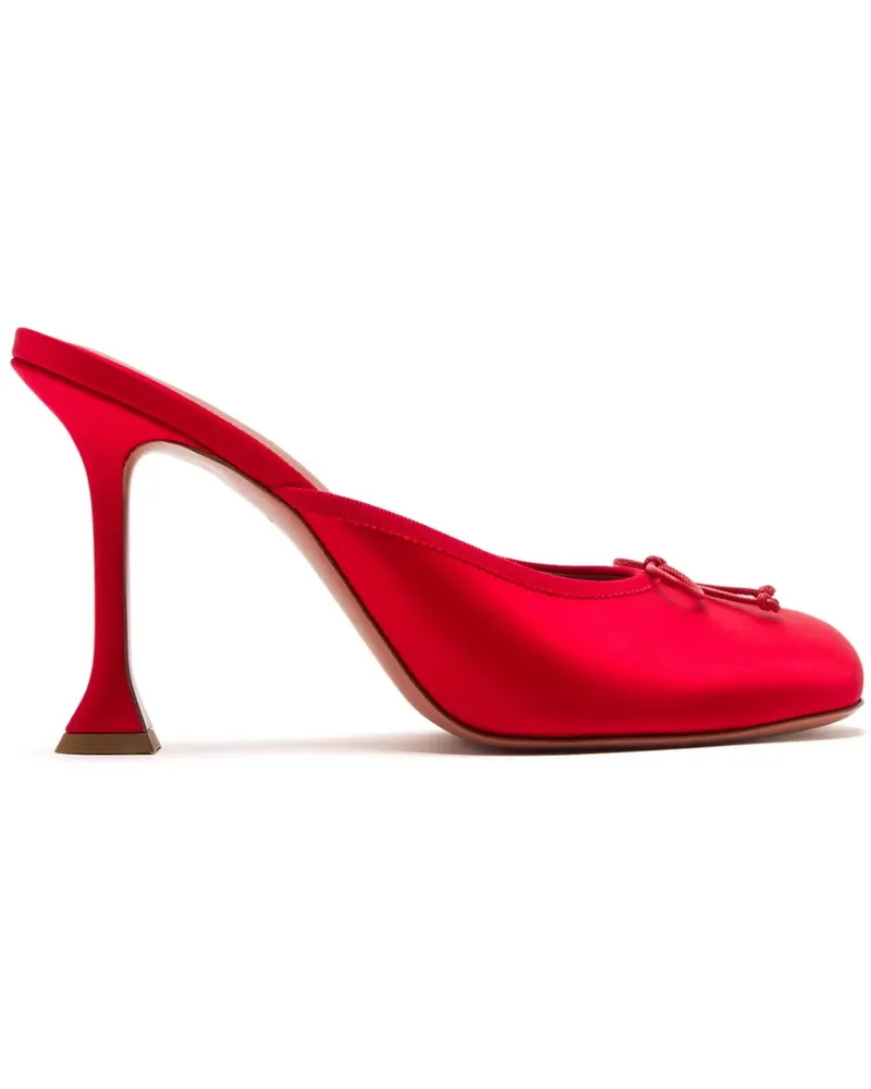 Amina Muaddi Lila Mules 95mm - Rot Rot