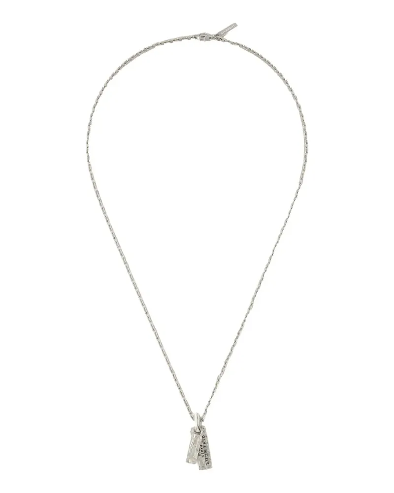 Givenchy Tape Halskette aus Metall und Emaille - Silber Silber