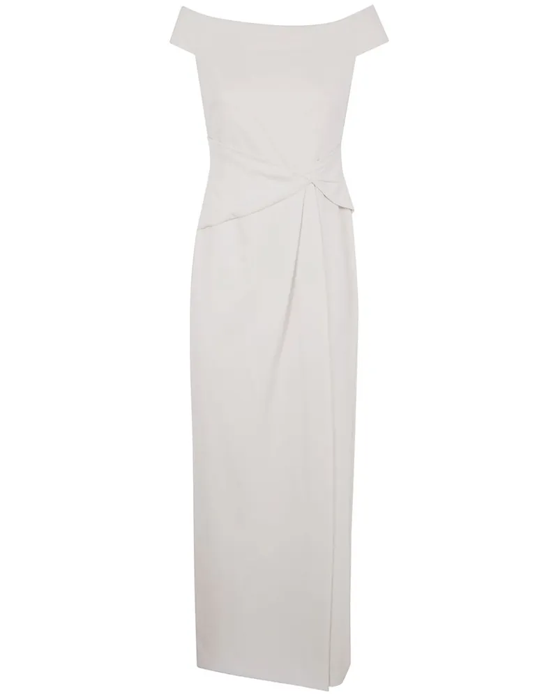 Ralph Lauren Asymmetrische Robe aus Krepp - Nude Nude