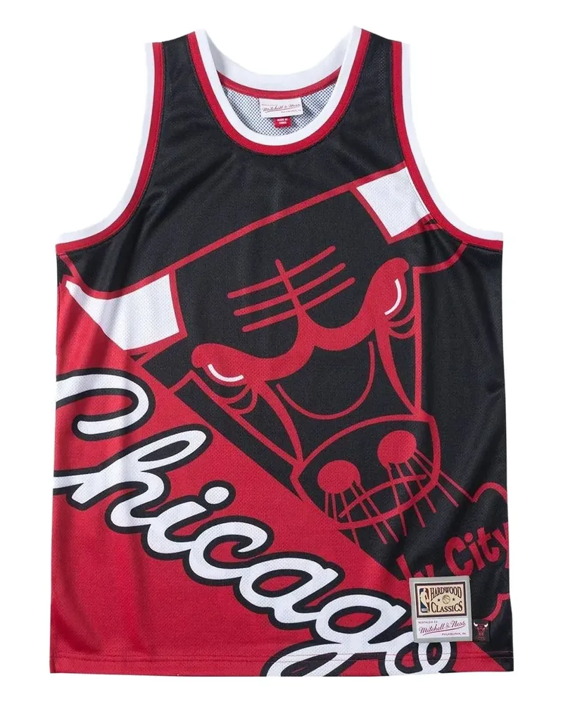 Mitchell & Ness Big Face Chicago Bulls Tanktop - Schwarz Schwarz