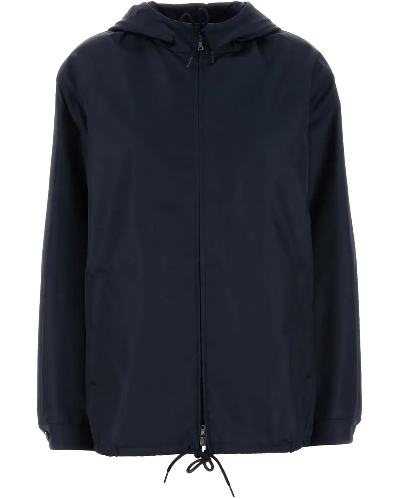 Prada Bomberjacke mit Kapuze - Blau Blau