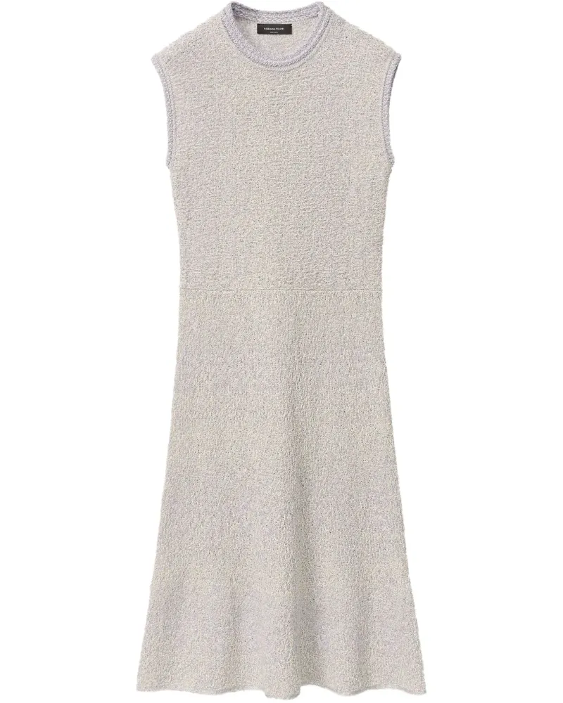 Fabiana Filippi Gestricktes Midikleid - Grau Grau