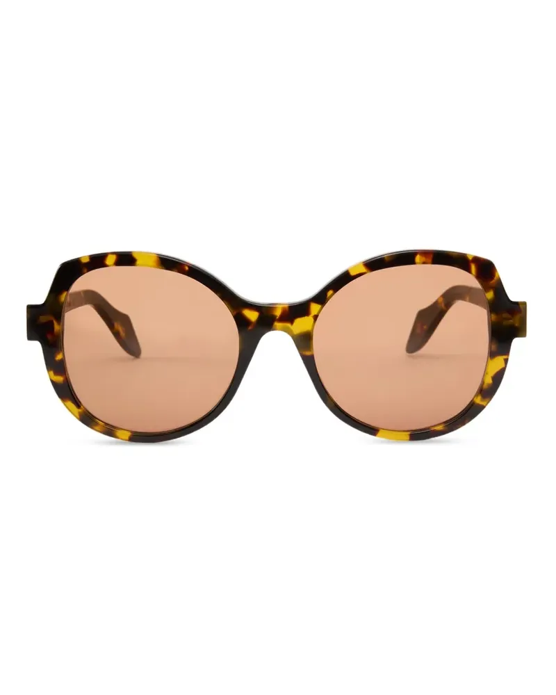Pinko Femminile Sonnenbrille mit rundem Gestell - Braun Braun