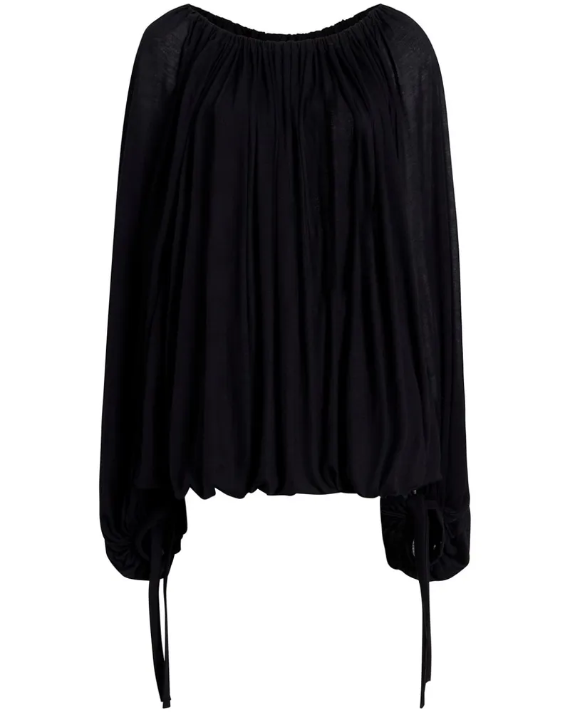KHAITE Nash Bluse - Schwarz Schwarz