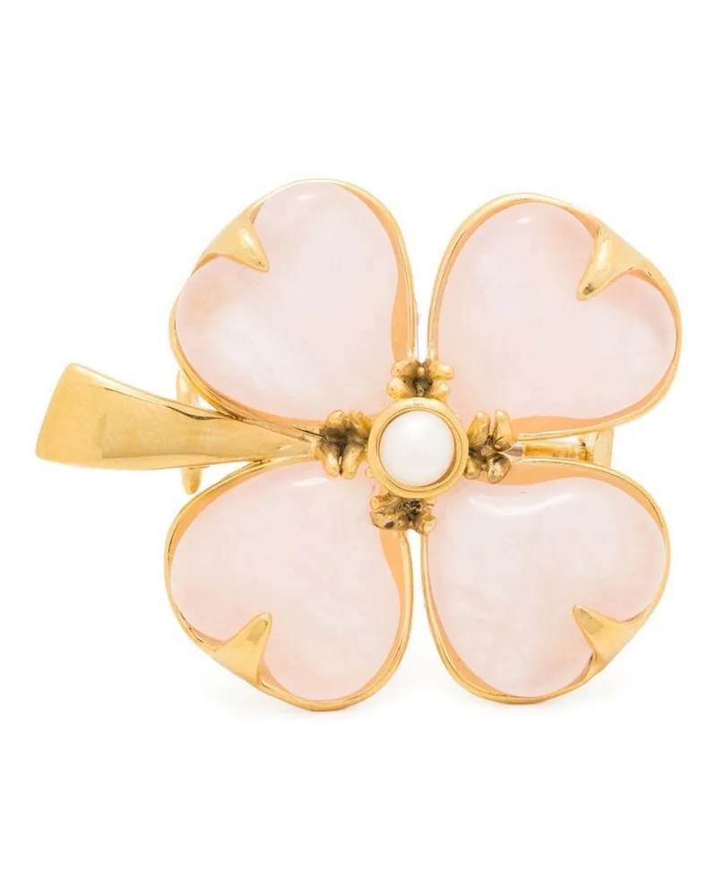 Goossens Paris Brosche mit Kleeblatt - Gold Gold