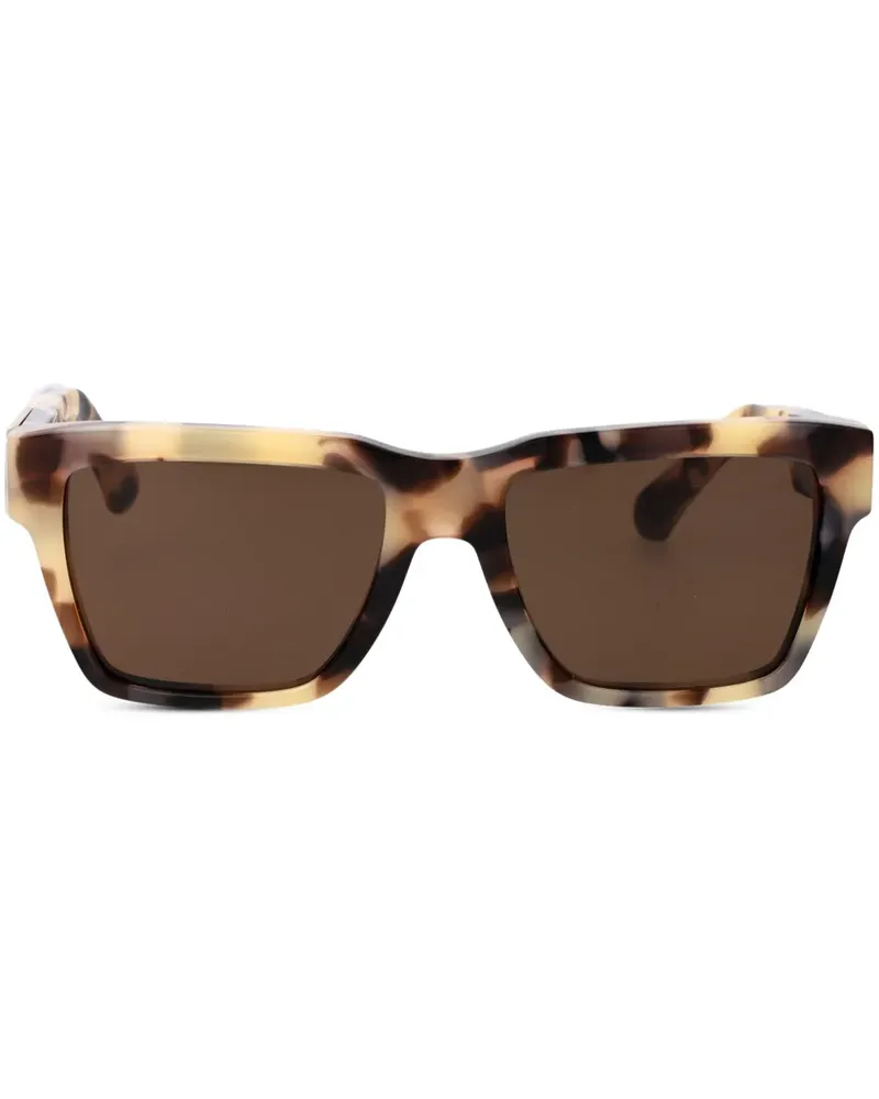 Dolce & Gabbana Geometrische Sonnenbrille in Schildpattoptik - Braun Braun