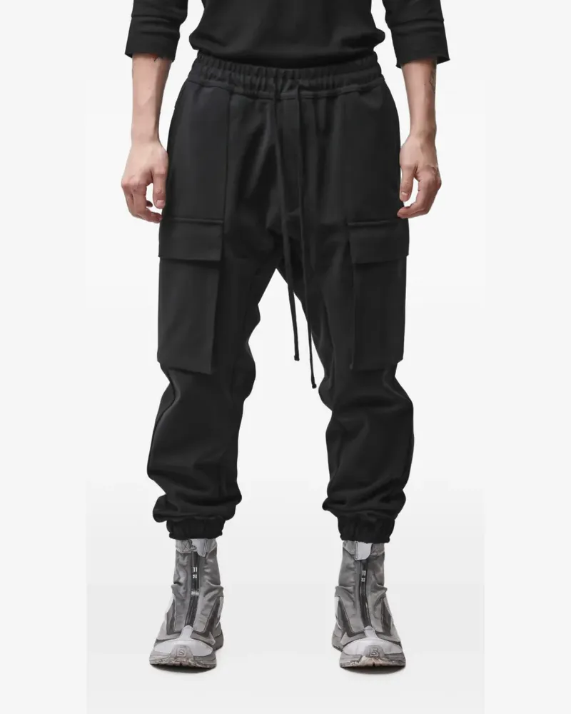 THOM KROM drawstring-waist cargo pants - Schwarz Schwarz