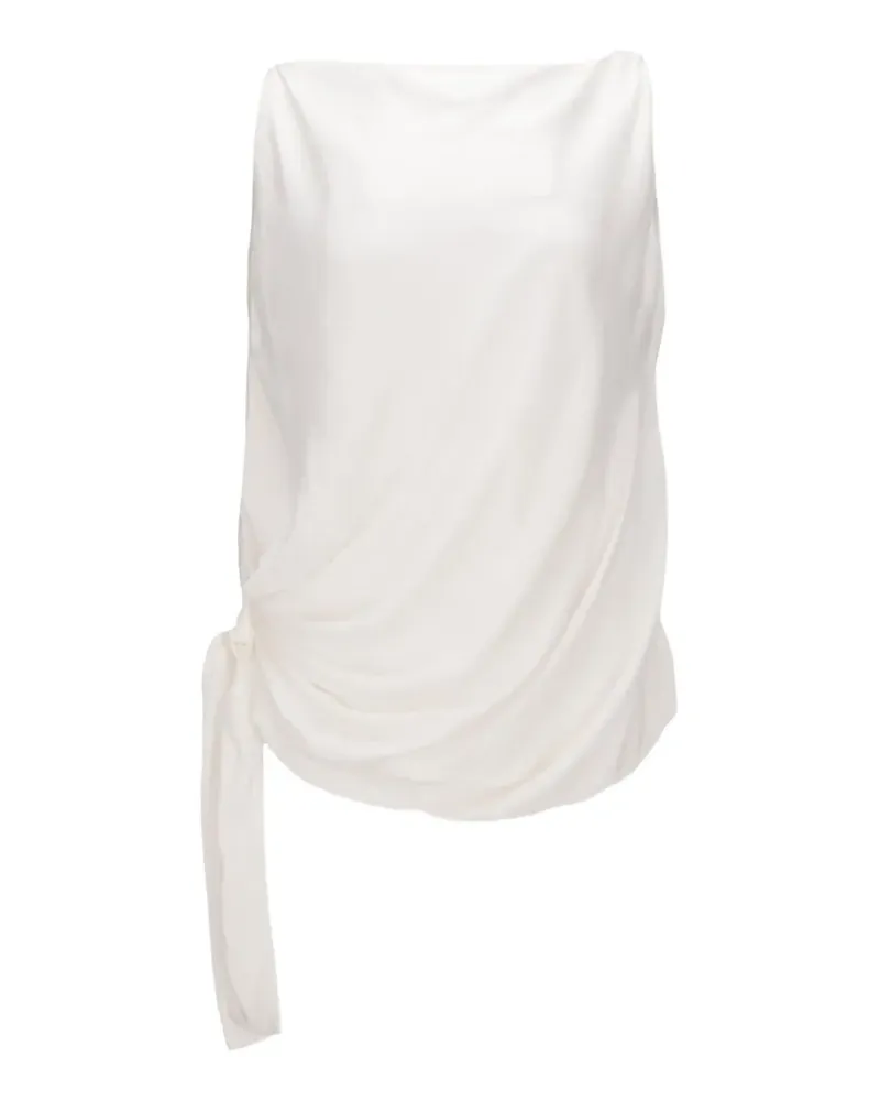 Tom Ford draped tie-detail blouse - Weiß Weiß