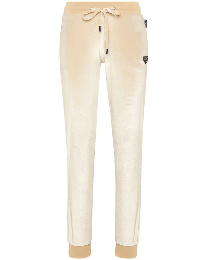 Philipp Plein Strass Skull Hose - Nude Nude