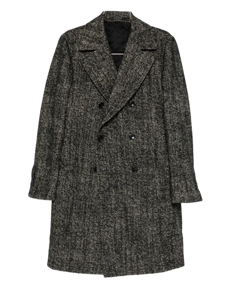 Tagliatore herringbone coat - Schwarz Schwarz