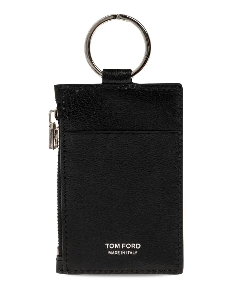 Tom Ford Schlüsselanhänger mit Reißverschlussdetail - Schwarz Schwarz