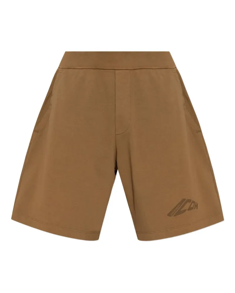 Dsquared2 Shorts mit Logo-Print - Braun Braun