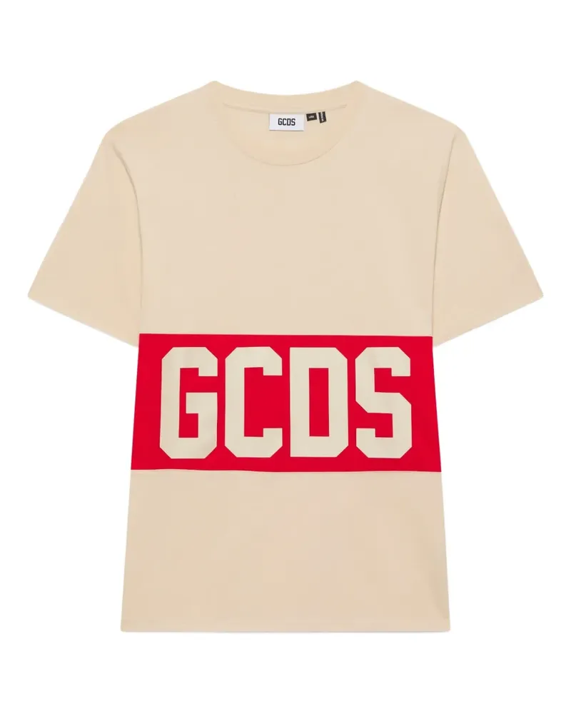 GCDS logo-detail t-shirt - Nude Nude
