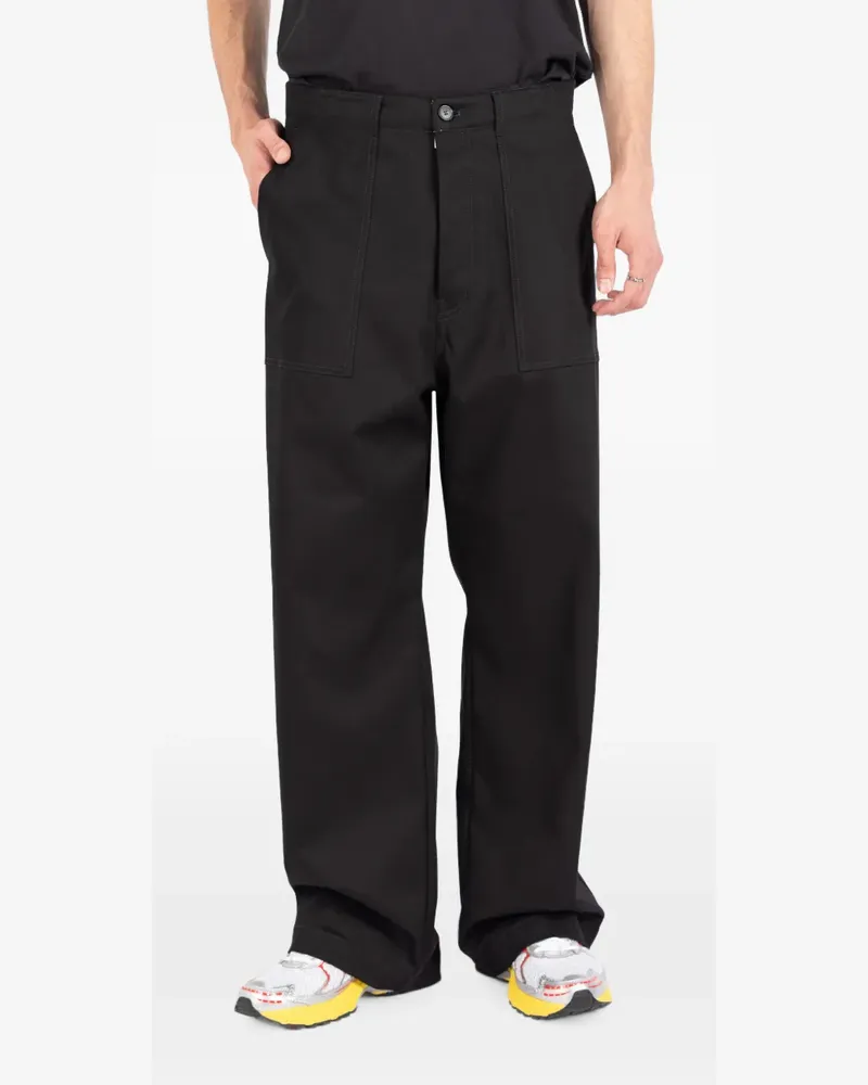 Société Anonyme Supercargo patch-pocket cargo pants - Schwarz Schwarz