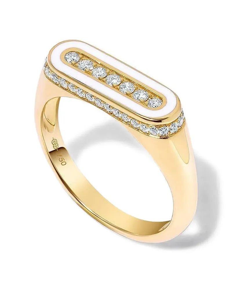State Property 18kt Hedin Gelbgoldring mit Diamanten Gold