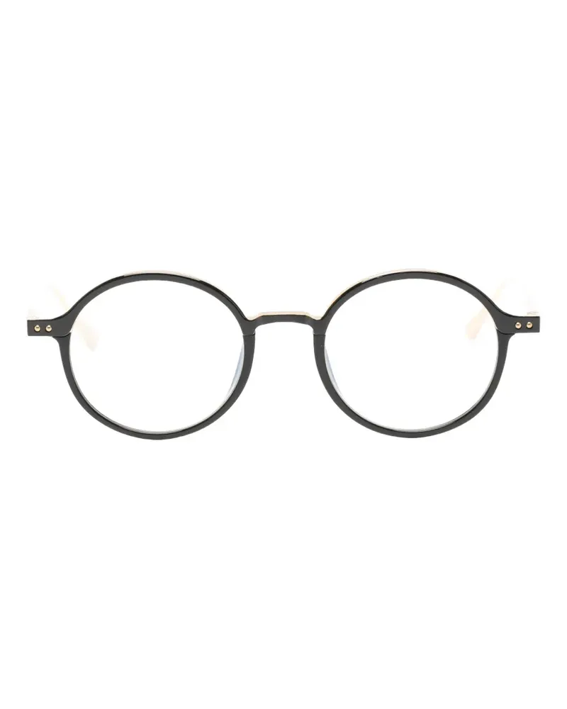 Linda Farrow Brille mit rundem Gestell - Schwarz Schwarz