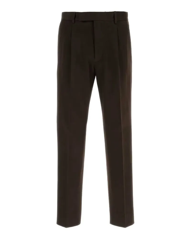 Ermenegildo Zegna Straight-Leg-Hose mit Falten - Braun Braun
