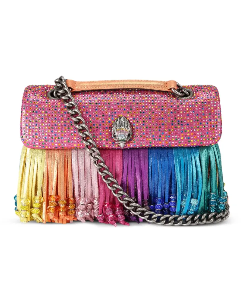Kurt Geiger Kensington Schultertasche mit Fransen - Rosa Rosa