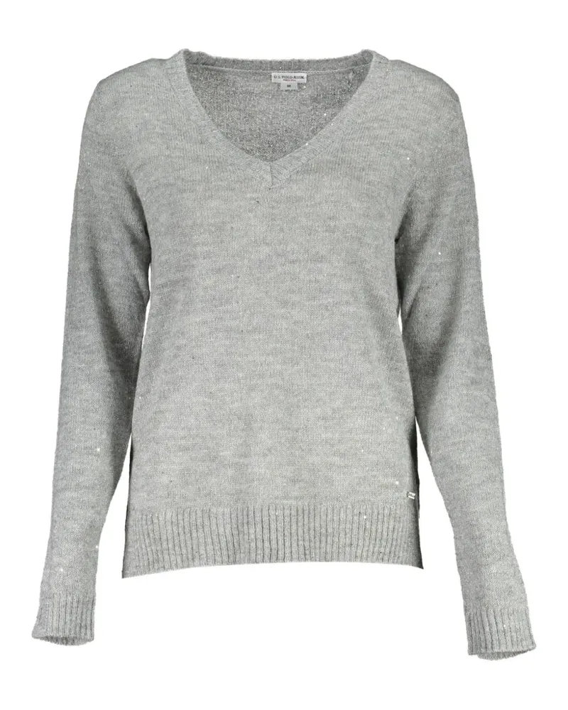 Ralph Lauren glitter V-neck sweater - Grau Grau