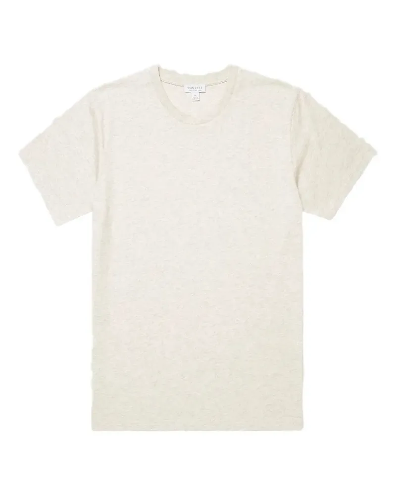 Sunspel Riviera T-Shirt mit rundem Ausschnitt - Nude Nude