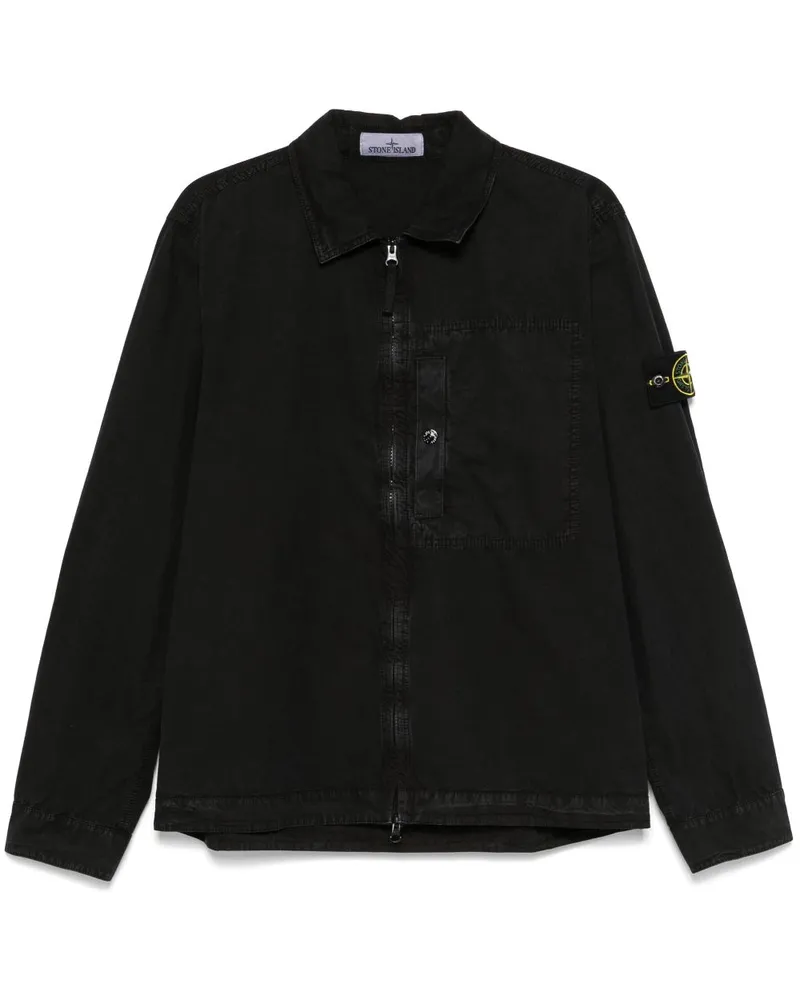 Stone Island 1200032 Hemd - Schwarz Schwarz