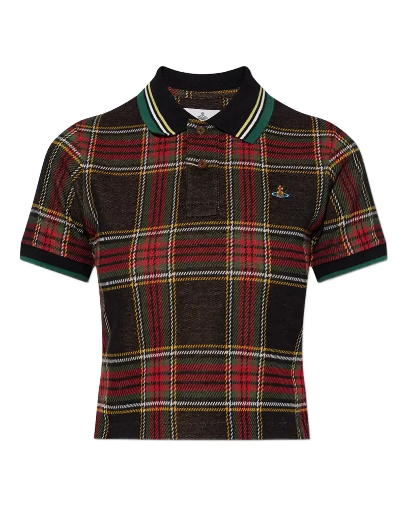 Vivienne Westwood Poloshirt mit Karomuster - Rot Rot