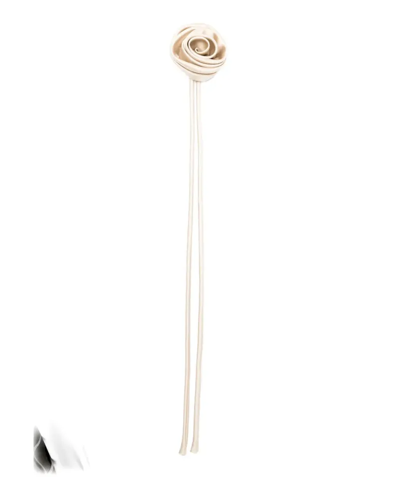 Max Mara Mxamoschea floral-appliqué brooch - Nude Nude