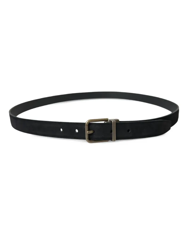 Dolce & Gabbana Gürtel aus Wildleder - Schwarz Schwarz