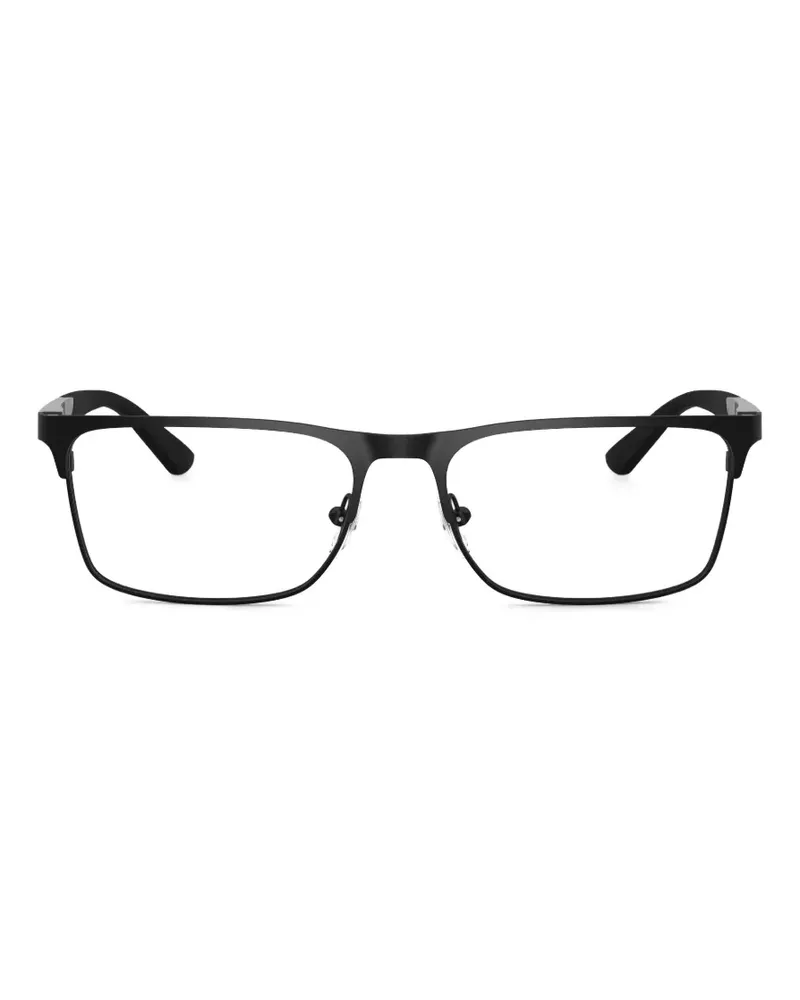 Emporio Armani rectangle-frame glasses - Schwarz Schwarz