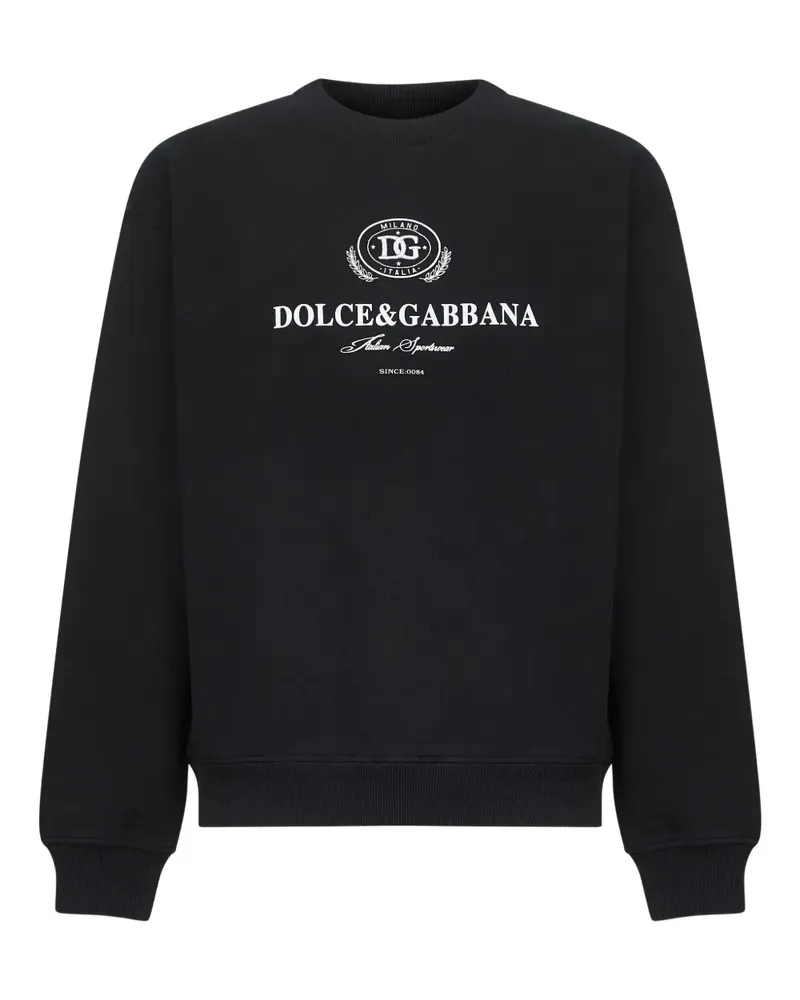 Dolce & Gabbana Pullover mit Logo-Print - Schwarz Schwarz